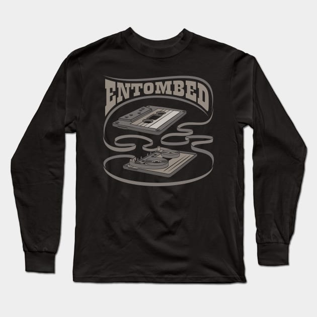 Entombed Exposed Cassette Long Sleeve T-Shirt by Vector Empire